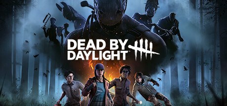Dead by Daylight Steam header art with killers looming over four survivors