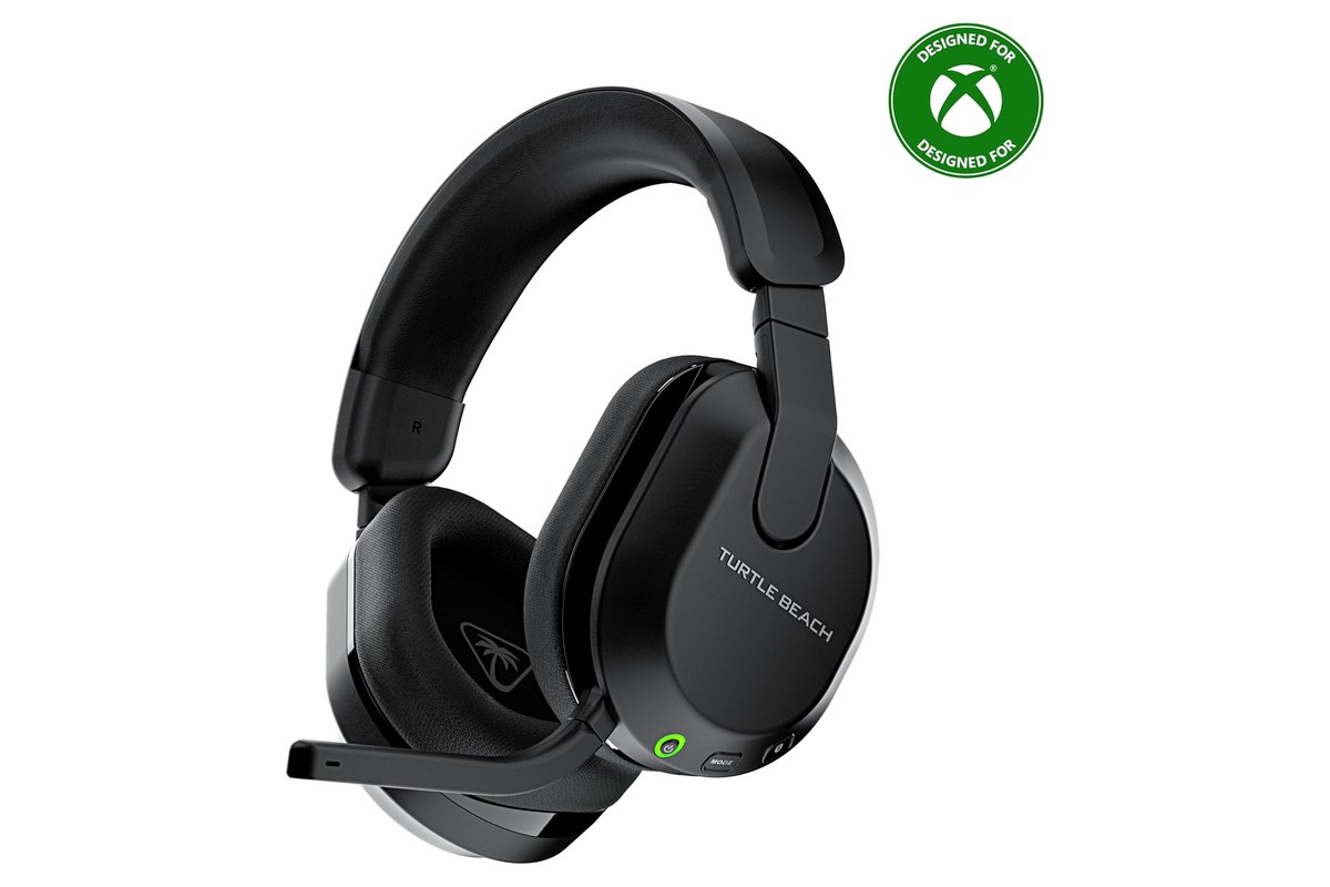 Turtle Beach Stealth 600 Gen 3 wireless headset in black with the mic lowered and an Xbox badge, from the Amazon listing