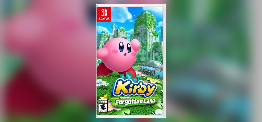 Kirby and the Forgotten Land US Nintendo Switch box art