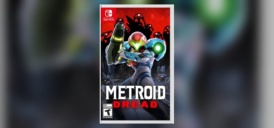 Metroid Dread US Nintendo Switch box art