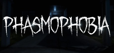 Phasmophobia Steam header art with the game logo over a dark hallway