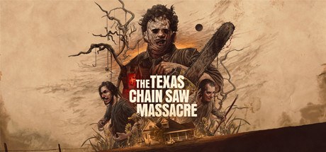 The Texas Chain Saw Massacre Steam header art with Leatherface raising a chainsaw over the Sawyer house