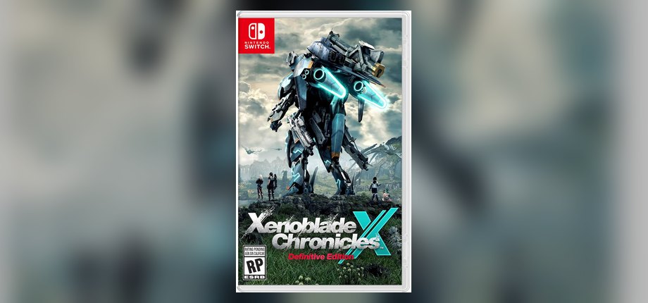 Xenoblade Chronicles X: Definitive Edition Nintendo Switch box art with a giant Skell mech over an alien landscape, as shown on the Amazon listing